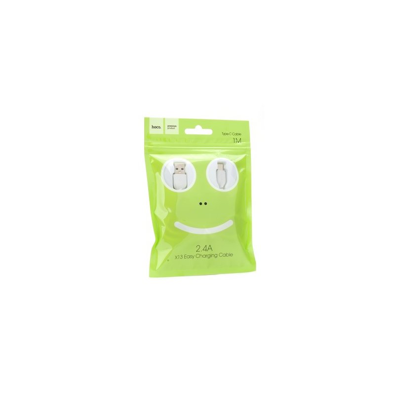 Cablu de date USB - Type C Hoco X13, 2.4A - Alb