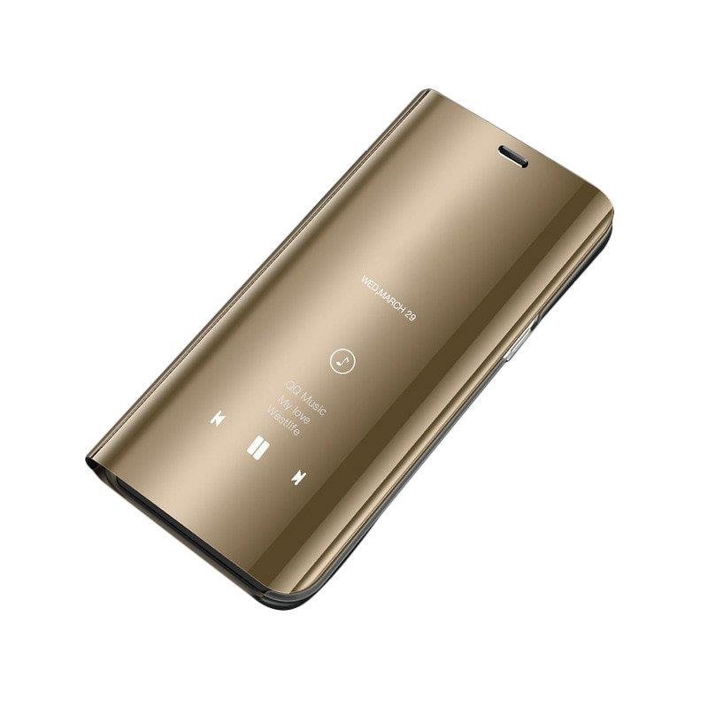 Husa Samsung Galaxy A8 2018 A530 Flip Standing Cover - Gold
