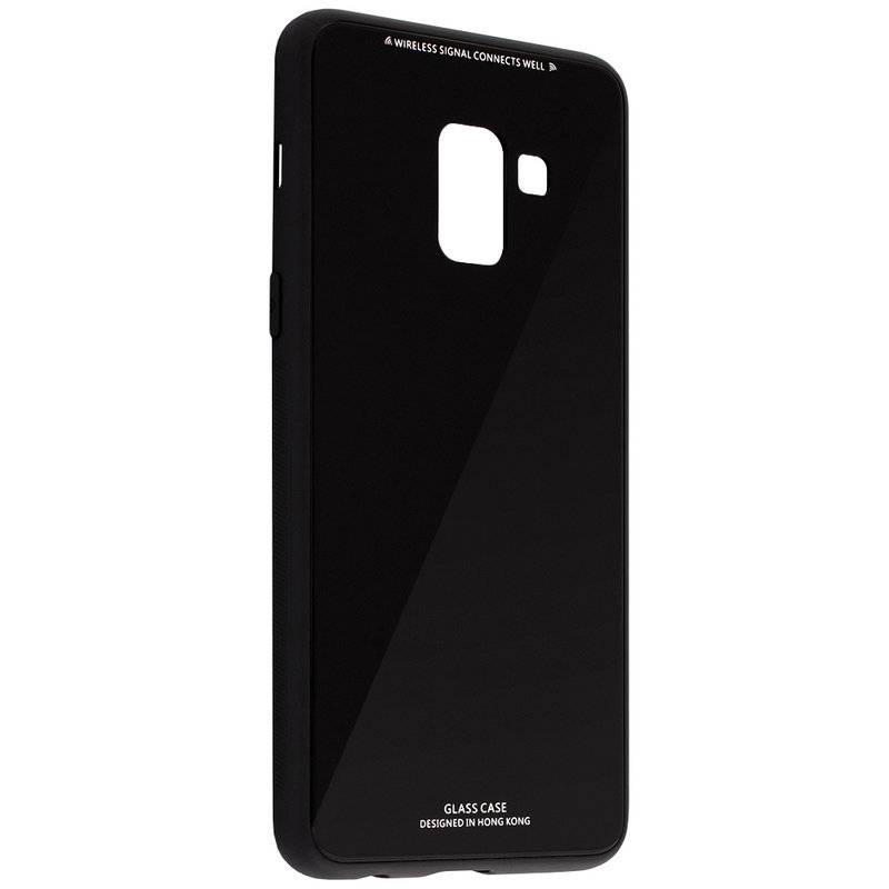 Husa Samsung Galaxy A8 2018 A530 Glass Series - Negru