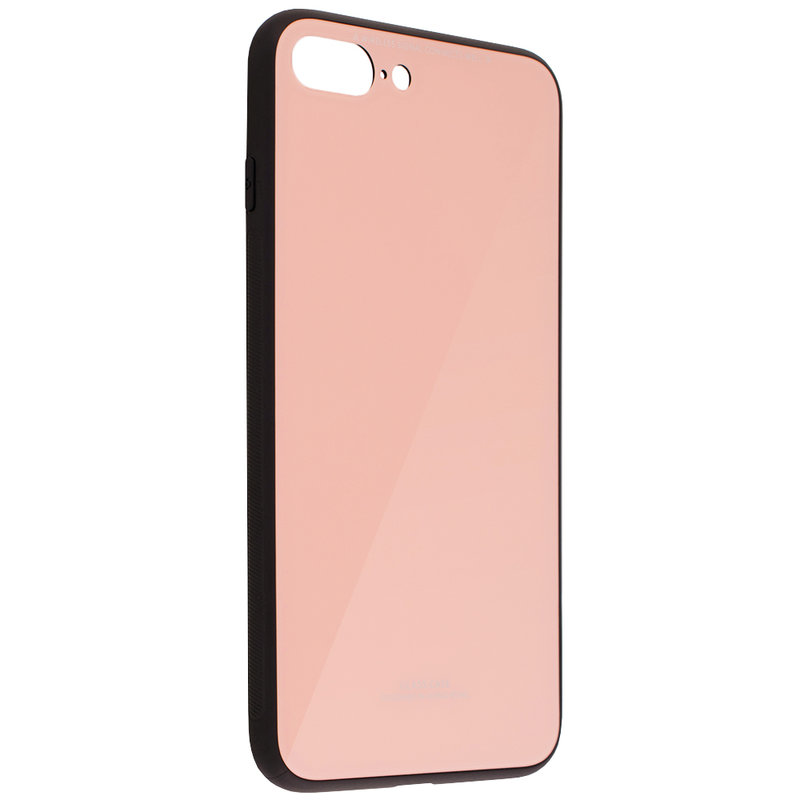 Husa iPhone 8 Plus Glass Series - Roz