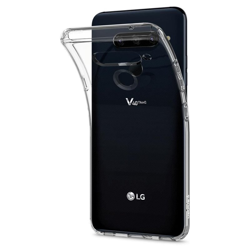 Bumper LG V40 ThinQ Spigen Liquid Crystal - Clear