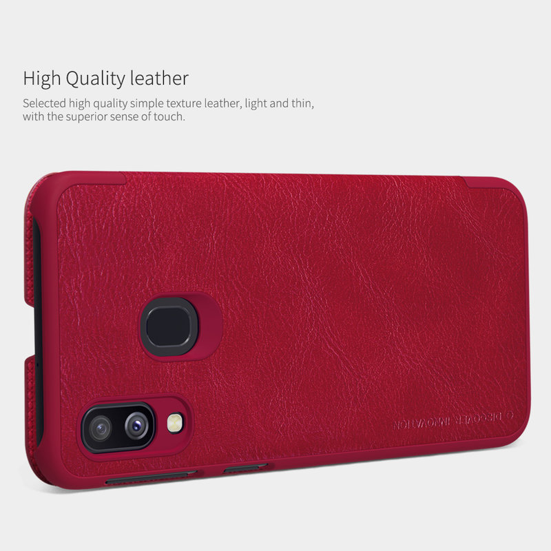 Husa Samsung Galaxy A40 Flip Nillkin QIN Negru
