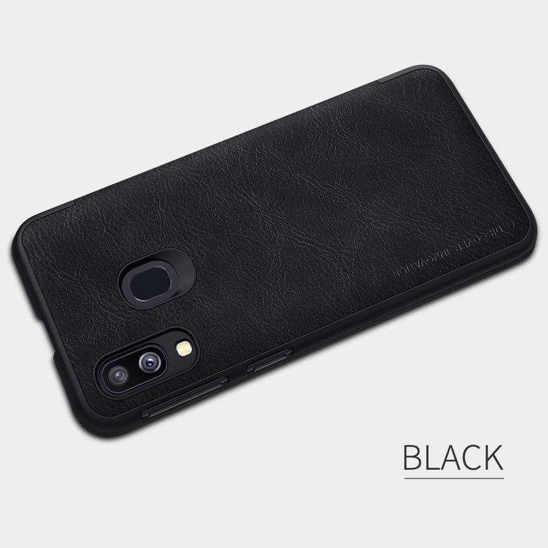 Husa Samsung Galaxy A40 Flip Nillkin QIN Negru
