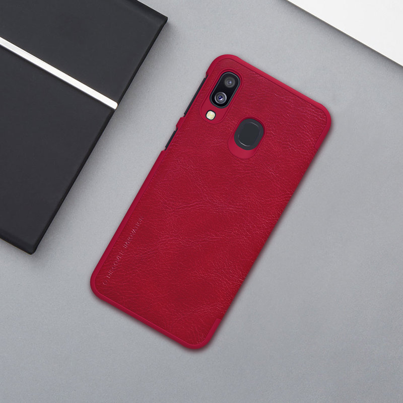 Husa Samsung Galaxy A40 Flip Nillkin QIN Negru