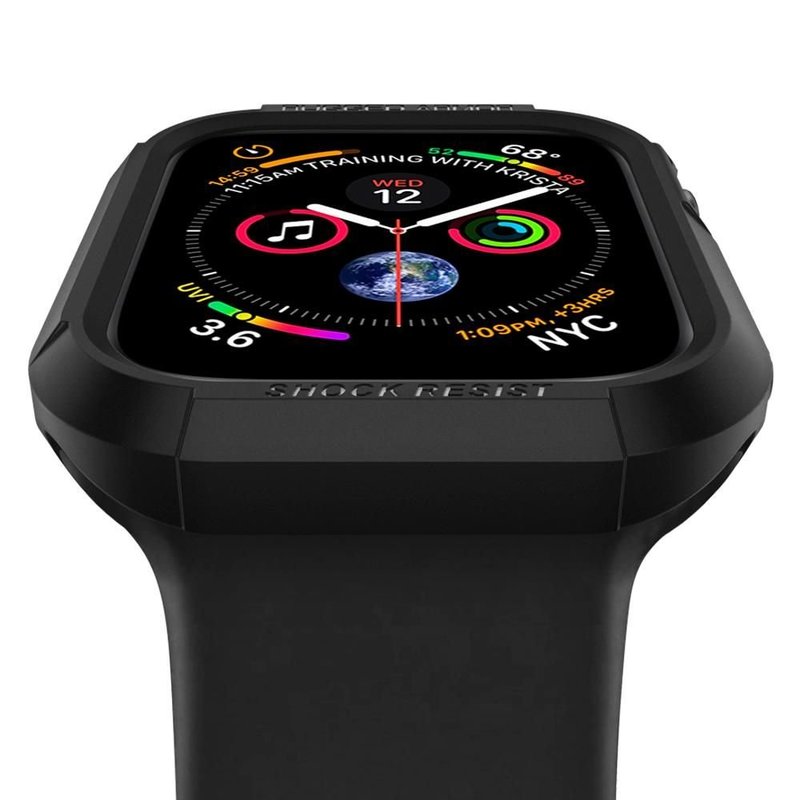 Husa Apple Watch 4 44mm Spigen Rugged Armor - Black