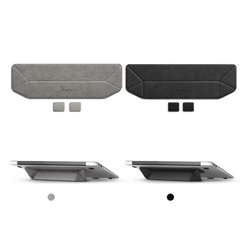 Suport laptop Ringke, stand tableta, universal, pliabil, autoadeziv, negru