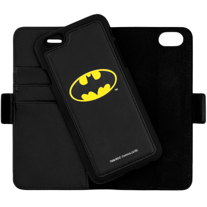 Husa Flip iPhone 6 / 6S cu licenta DC Comics - Yellow Batman Mark