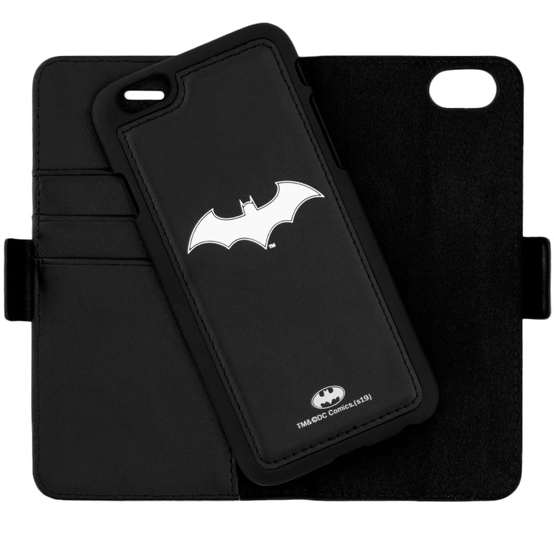 Husa Flip iPhone 6 / 6S cu licenta DC Comics - White Batman Mark