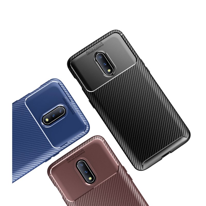 Husa OnePlus 7 Mobster Carbon Skin Negru