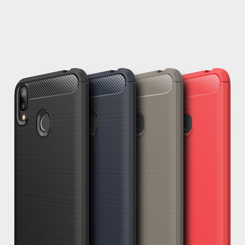 Husa Asus Zenfone Max M2 ZB633KL TPU Carbon Negru