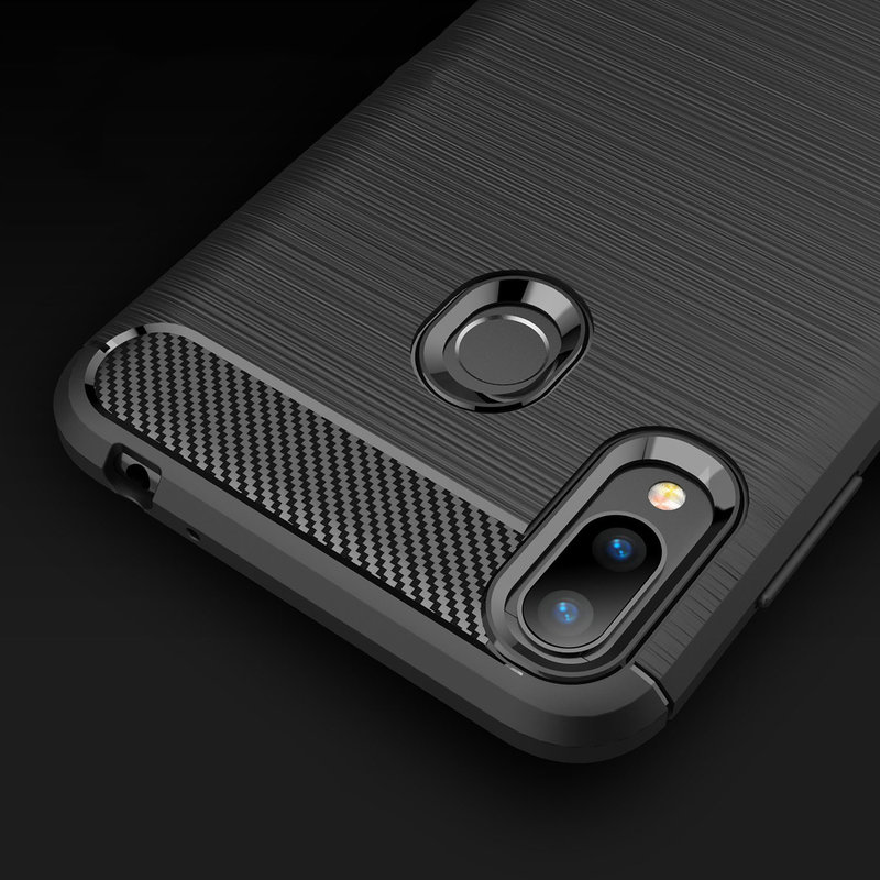 Husa Asus Zenfone Max M2 ZB633KL TPU Carbon Negru