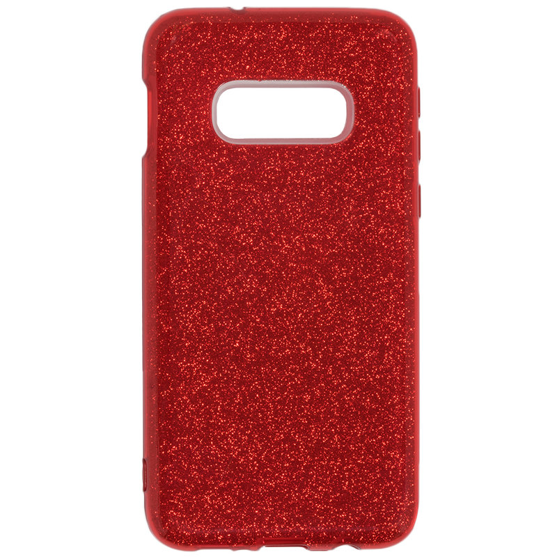  Husa Samsung Galaxy S10e Silicon Wozinsky Glitter - Red