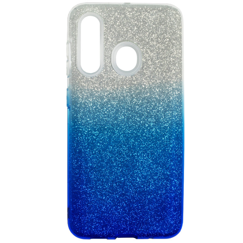 Husa Samsung Galaxy A60 Gradient Color TPU Sclipici - Albastru