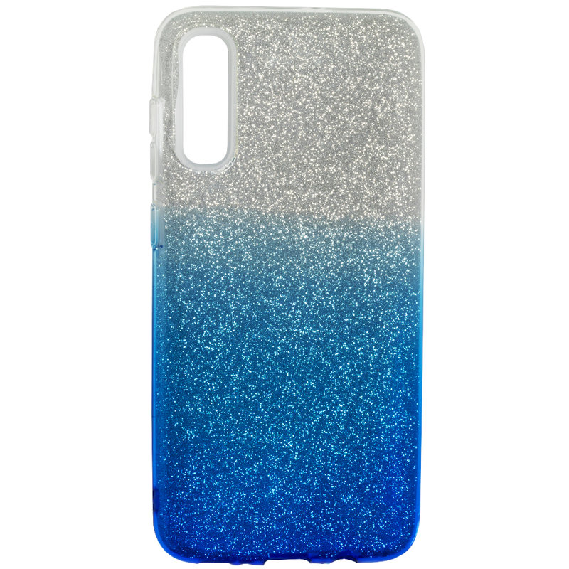 Husa Samsung Galaxy A70 Gradient Color TPU Sclipici - Albastru