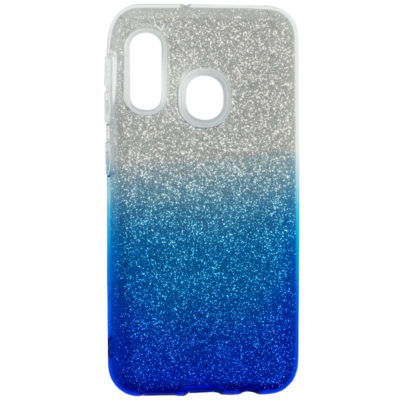 Husa Samsung Galaxy A20e Gradient Color TPU Sclipici - Albastru