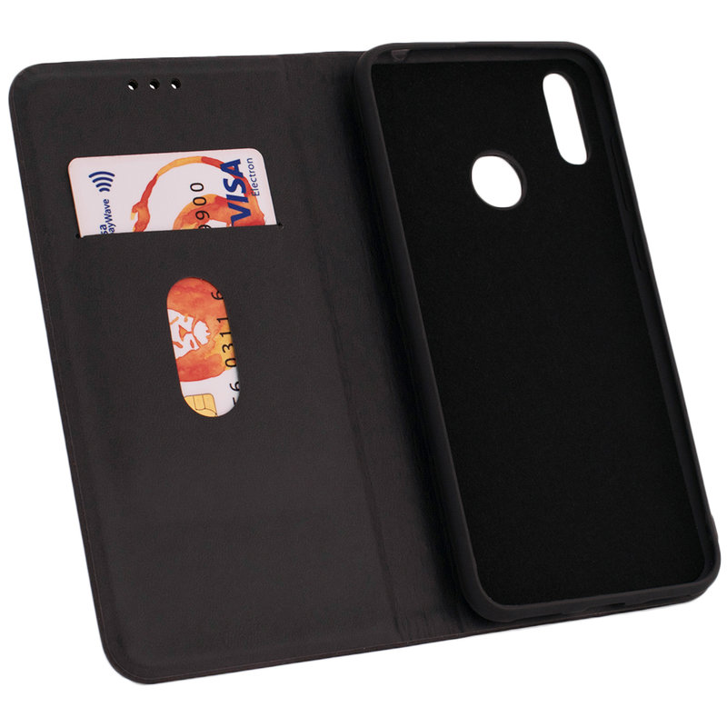 Husa Huawei Y6 2019 Forcell Silk Wallet - Black