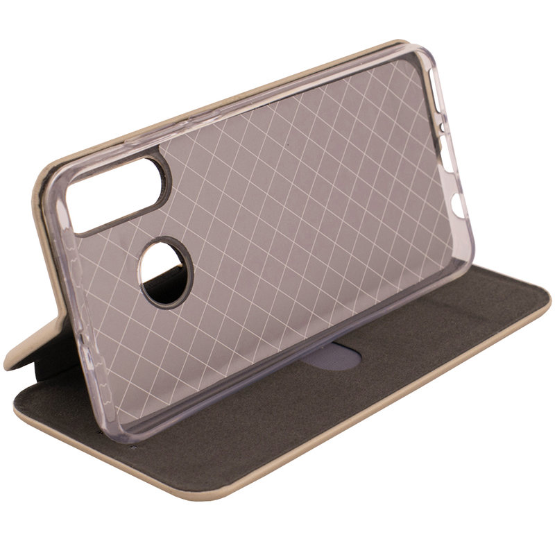 Husa Huawei P30 Lite Flip Magnet Book Type - Gold