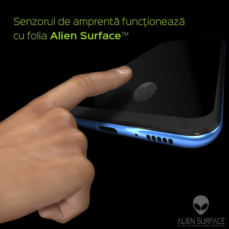Folie 360° Samsung Galaxy A50 Alien Surface ecran, spate, laterale, camera - Clear