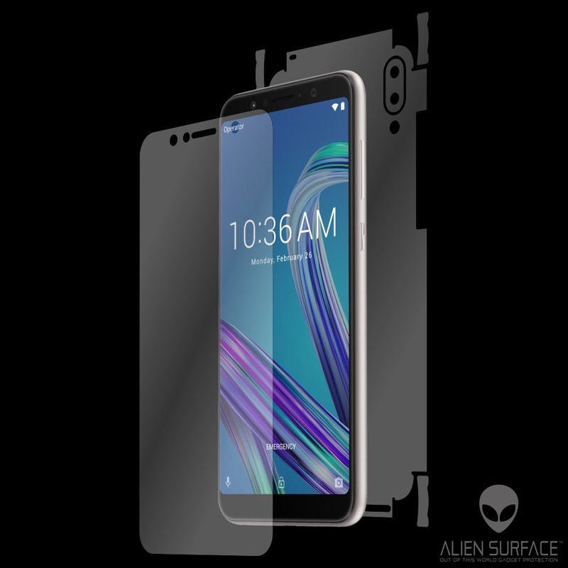 Folie 360° Asus Zenfone Max Pro (M1) ZB601KL Alien Surface XHD, Ecran, Spate, Laterale - Clear