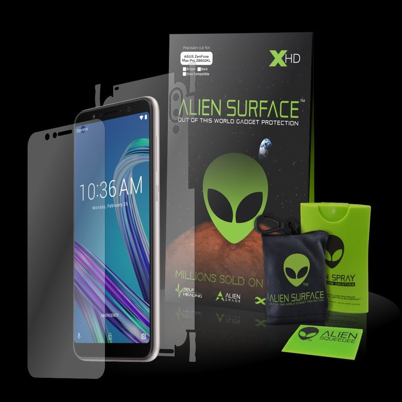 Folie 360° Asus Zenfone Max Pro (M1) ZB601KL Alien Surface XHD, Ecran, Spate, Laterale - Clear