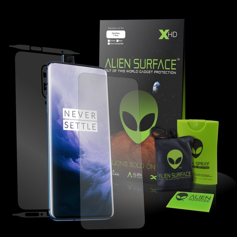 Folie 360° OnePlus 7 Pro Alien Surface XHD, Ecran, Spate, Laterale - Clear