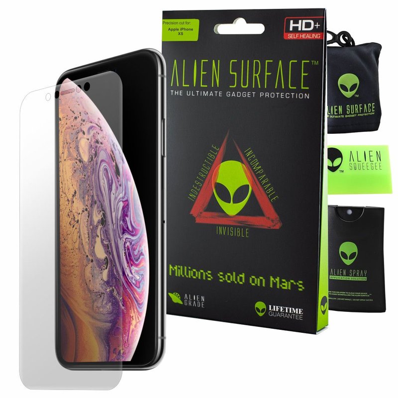 Folie Regenerabila iPhone X, iPhone 10 Alien Surface XHD, Case Friendly - Clear