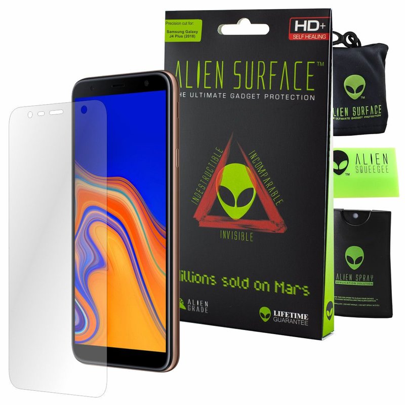 Folie Regenerabila Samsung Galaxy J4 Plus Alien Surface XHD, Full Face - Clear