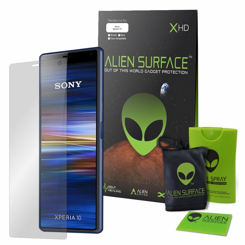 Folie Regenerabila Sony Xperia 10 Alien Surface XHD, Case Friendly - Clear