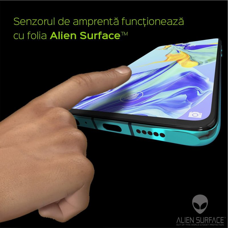 Folie Regenerabila Huawei P30 Alien Surface XHD, Case Friendly - Clear