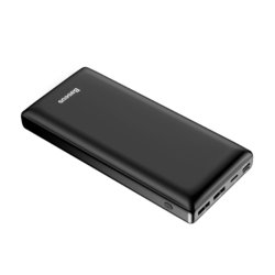 Baterie Externa 30000 mAh Baseus USB/ USB-C/ Lightning/ MicroUSB 15W - PPJAN-C01 - Negru