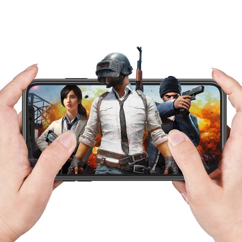 Husa Cu Baterie iPhone XS Max 4200 mAh Baseus Liquid Silicone Backpack - Negru