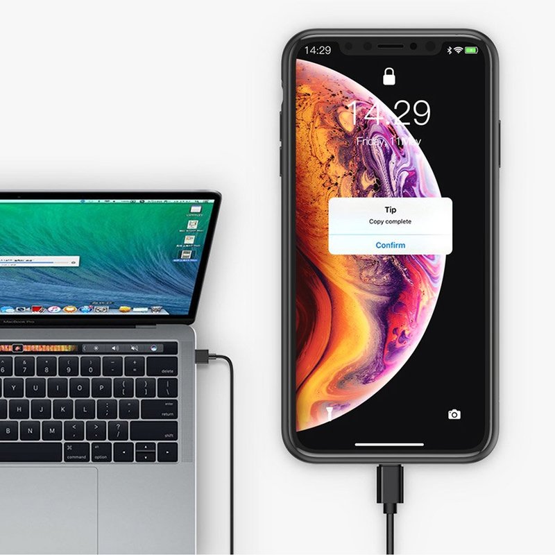 Husa Cu Baterie iPhone XS Max 4200 mAh Baseus Liquid Silicone Backpack - Negru