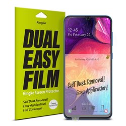 Folie Protectie FullCover Samsung Galaxy A50 Ringke Dual Easy(2 Pack) - Clear