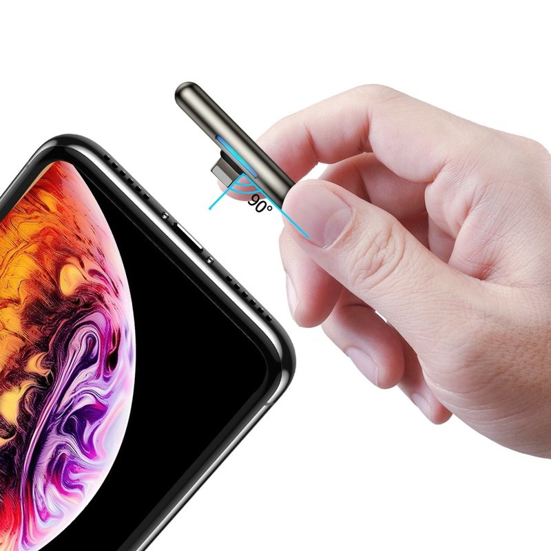 Cablu De Date Lightning Baseus Iridescent Lamp 2.4A, 1M - Black CAL7C-A01