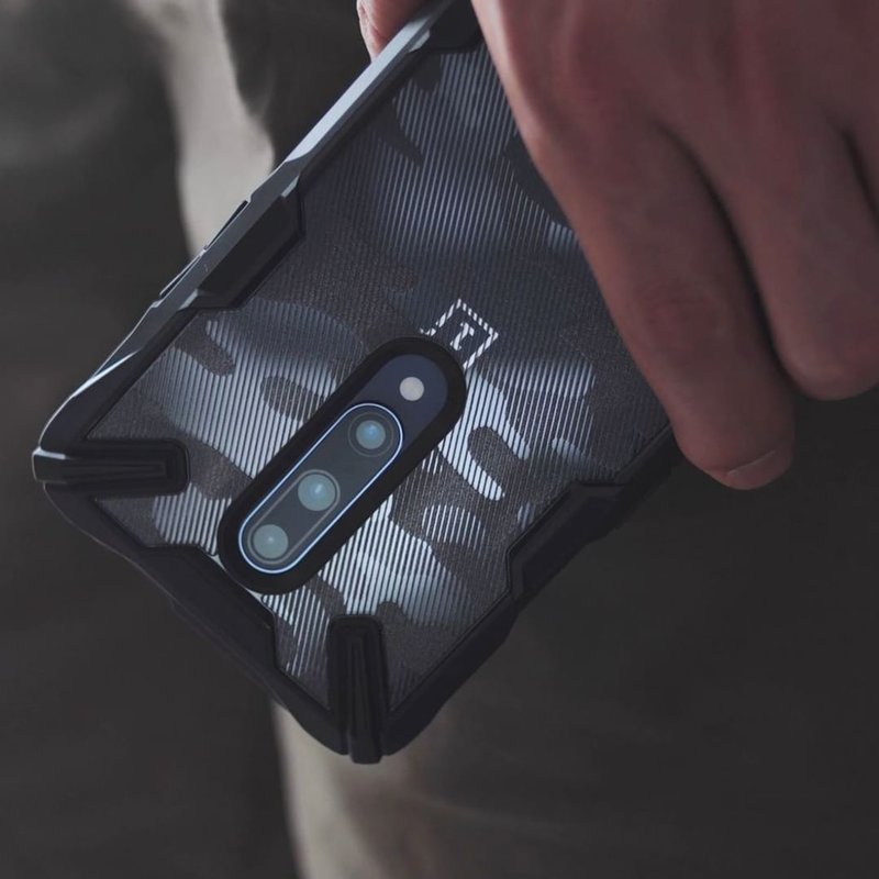 Husa OnePlus 7 Pro Ringke Fusion X Design - Camo Black
