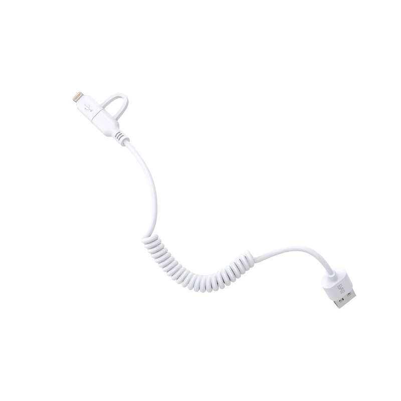 Cablu De Date 2in1Lightning si Micro-USB Awei CL-53 Fast Charge 2.4A - Alb