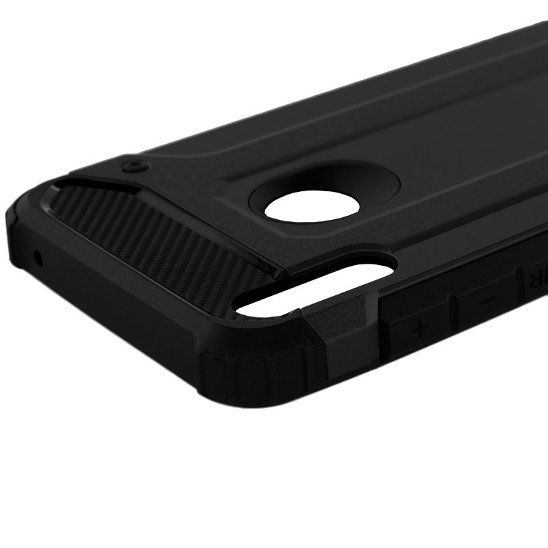 Husa Asus Zenfone Max Pro M2 ZB631KL Techsuit Hybrid Armor, negru
