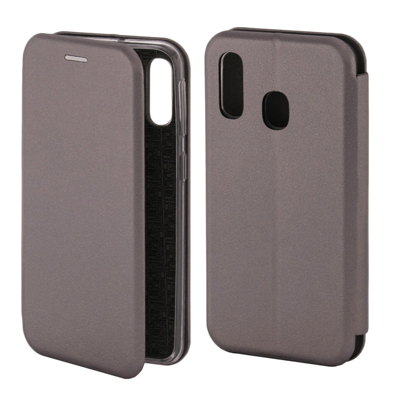 Husa Samsung Galaxy A40 Flip Magnet Book Type - Grey