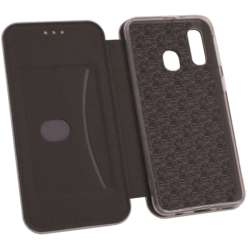 Husa Samsung Galaxy A40 Flip Magnet Book Type - Grey