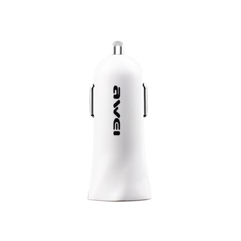 Incarcator Auto Awei C-300 Dual USB 3.4A - Alb