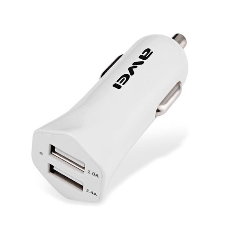 Incarcator Auto Awei C-300 Dual USB 3.4A - Alb