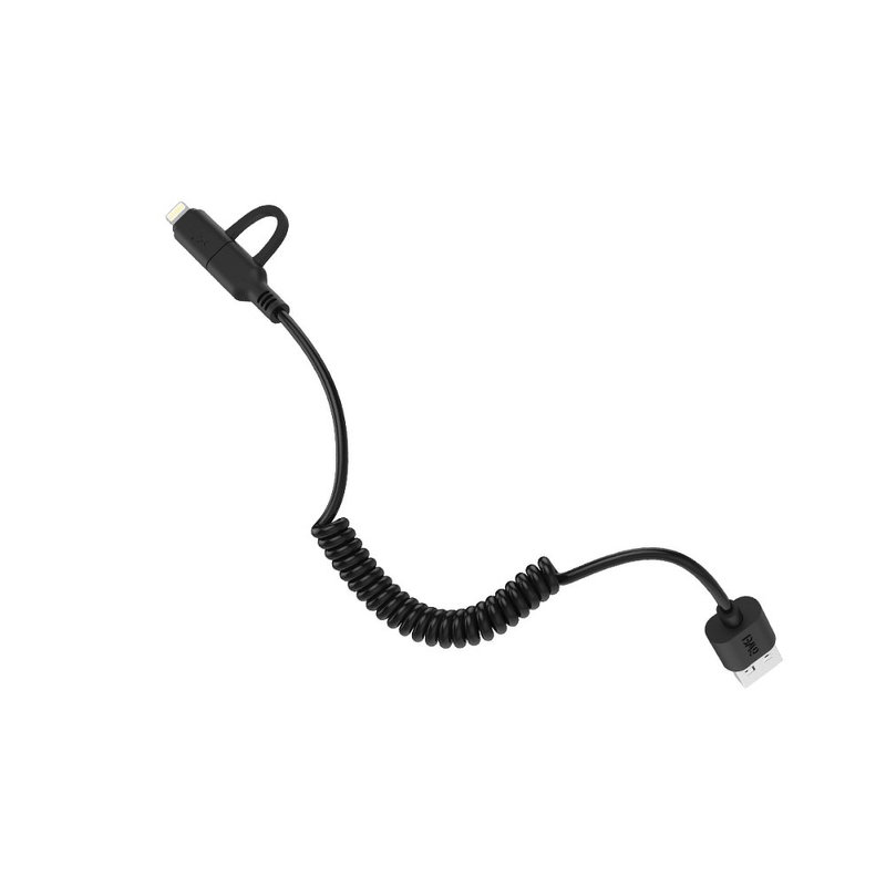 Cablu De Date 2in1Lightning si Micro-USB Awei CL-53 Fast Charge 2.4A - Negru