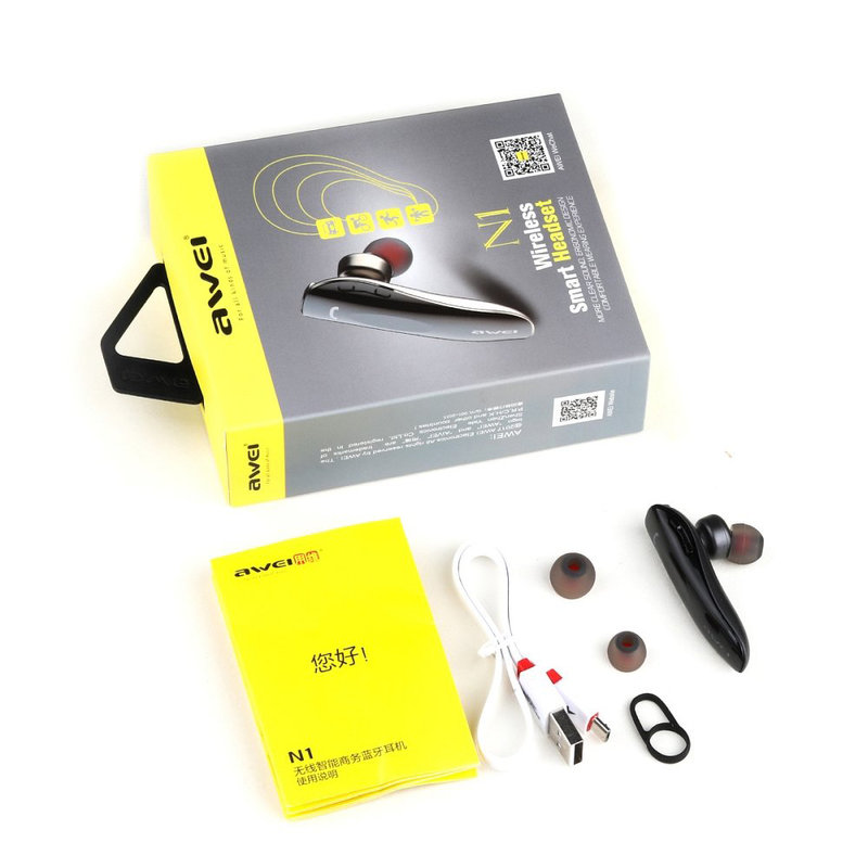 Casca Bluetooth Awei N1 Multipoint - Gri