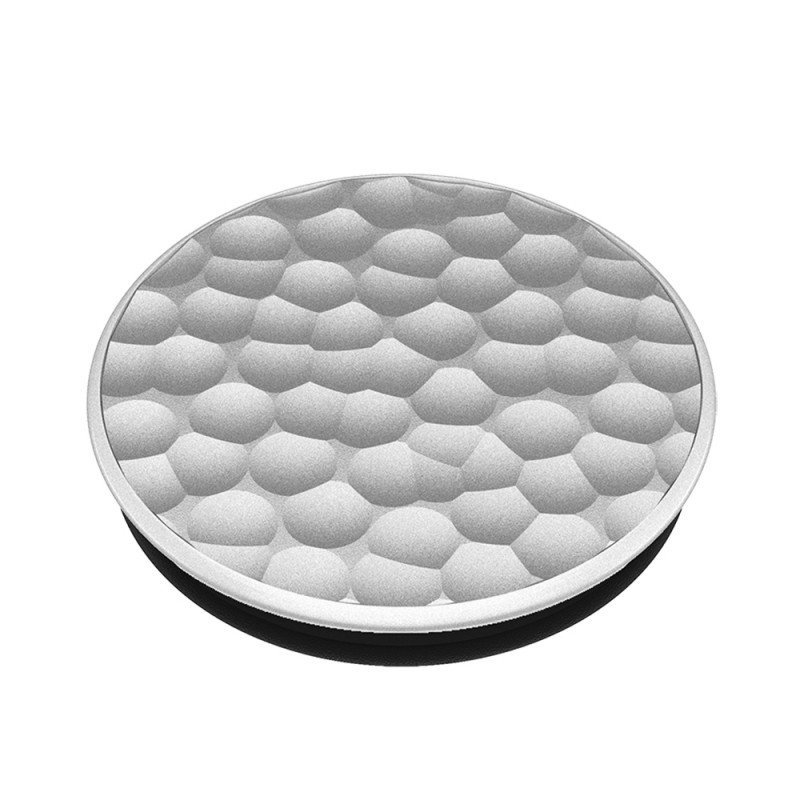 Popsockets Original, Suport Cu Functii Multiple - Hammered Metal Silver