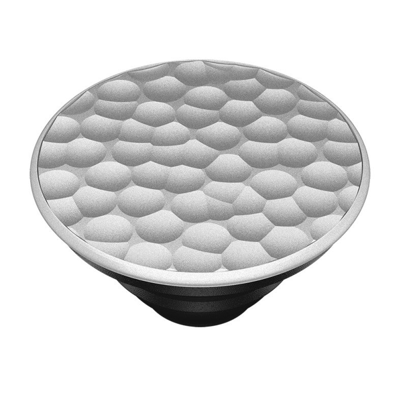 Popsockets Original, Suport Cu Functii Multiple - Hammered Metal Silver