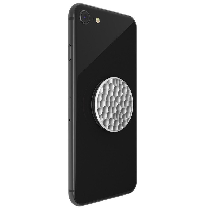 Popsockets Original, Suport Cu Functii Multiple - Hammered Metal Silver