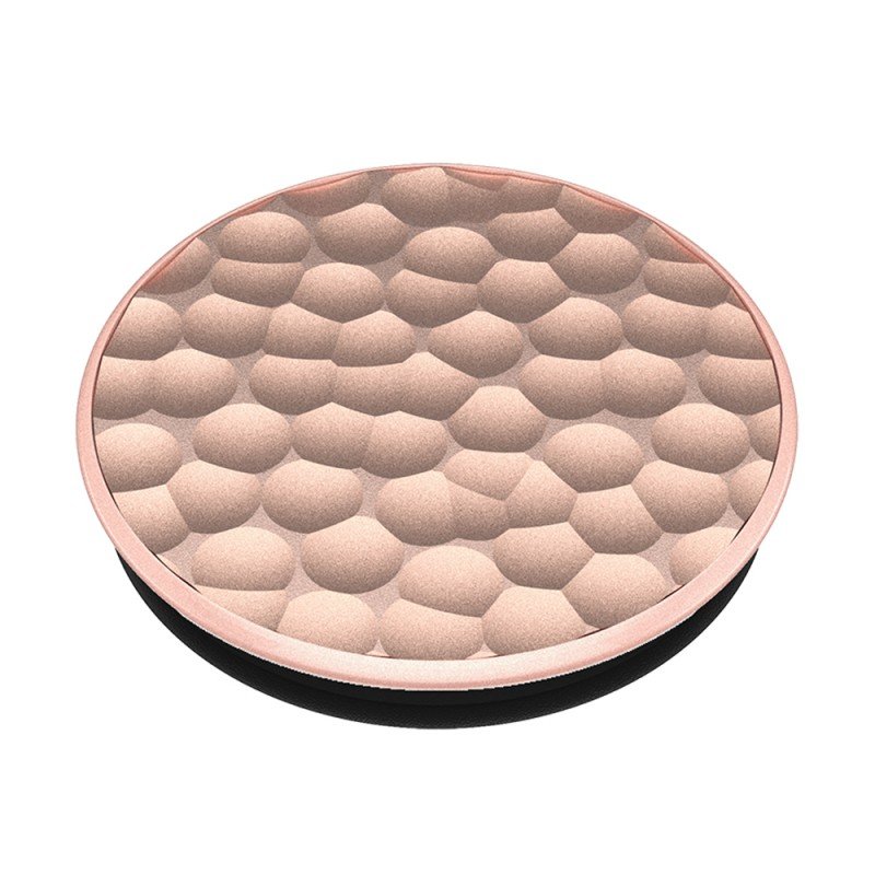 Popsockets Original, Suport Cu Functii Multiple - Hammered Metal Rose Gold