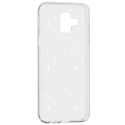 Husa Samsung Galaxy A6 2018 Silicon Crystal Glitter Case - Transparent