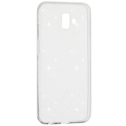 Husa Samsung Galaxy J6 Plus Silicon Crystal Glitter Case - Transparent