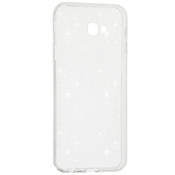 Husa Samsung Galaxy J4 Plus Silicon Crystal Glitter Case - Transparent